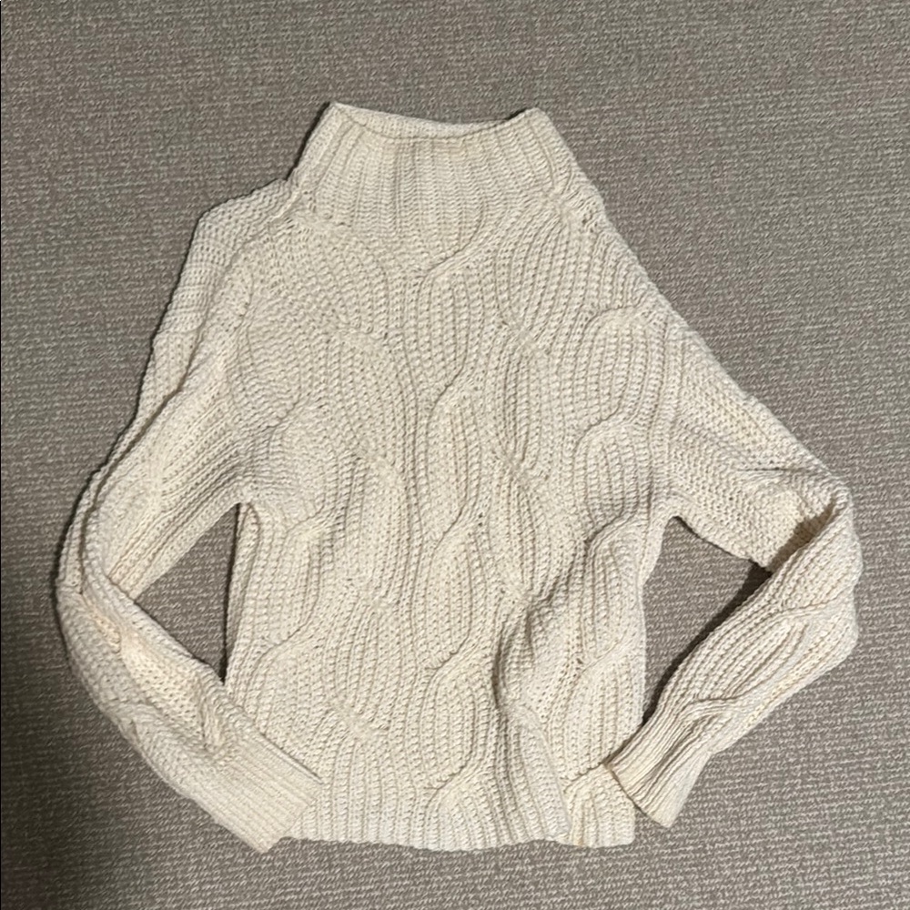 Cozy Cream Cable Knit Sweater